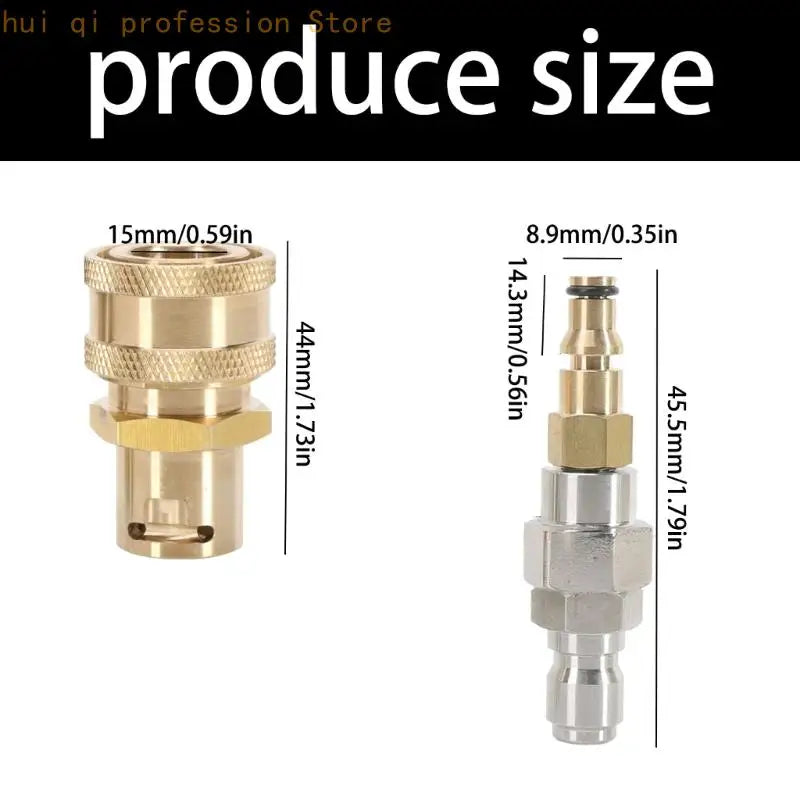 Tool Fitting Adapter for 9mm High Pressure Washer Hose H8WE Quake