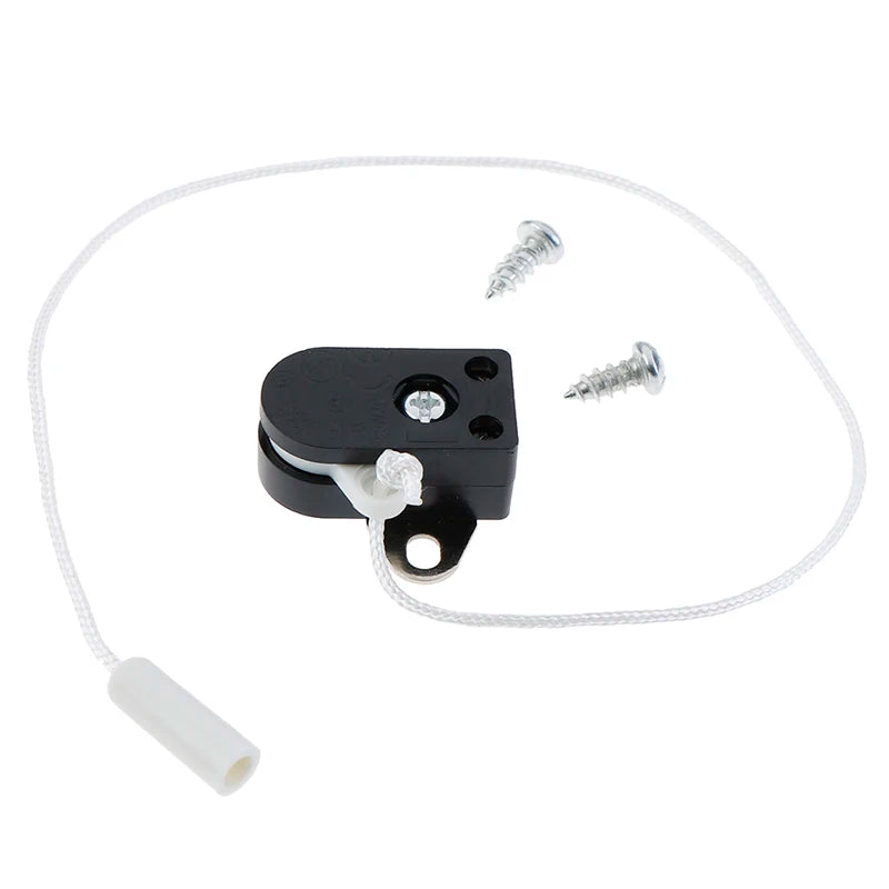 1Pc Cord Switch Pull Switch Furniture Lighting Control 2 Hole Plate 2A 250V For Wall Lamp Bedside Lamp Pull Control Rope Switch Quake 1Pcs