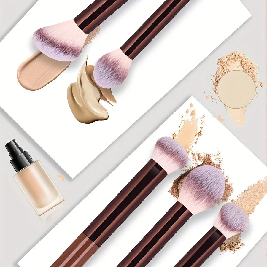 15Pcs Professional Makeup Brushes Set Soft Synthetic Hair Foundation Powder Blush Eyeshadow Eyebrow Cosmetic Brush Beauty Make U Quake