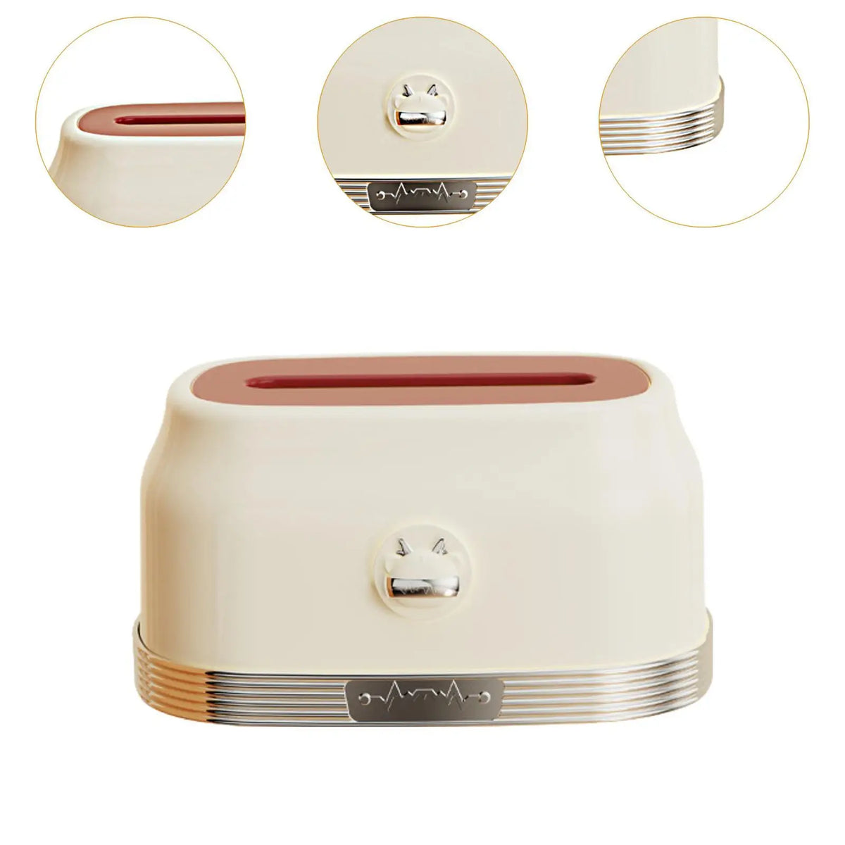 Facial Tissue Box Napkin Paper Holder Internal Paper Facial Storage Box for Quake