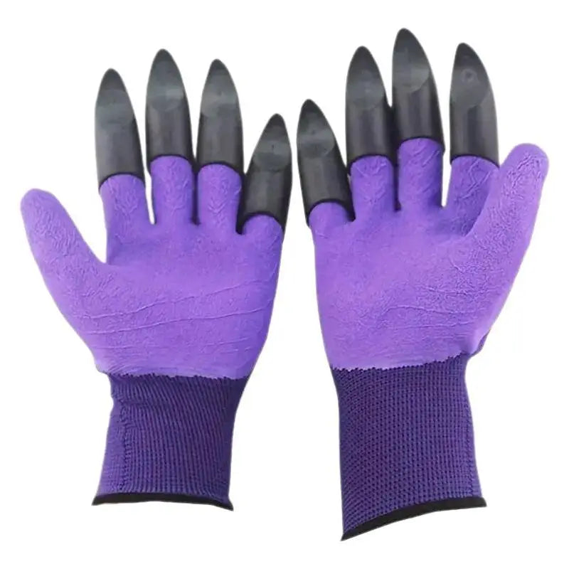 Clawed Gardening Protective Gloves Anti-slip Wearproof Latex Work Gloves for Digging Planting Garden Soil Digging Safety Mittens Quake
