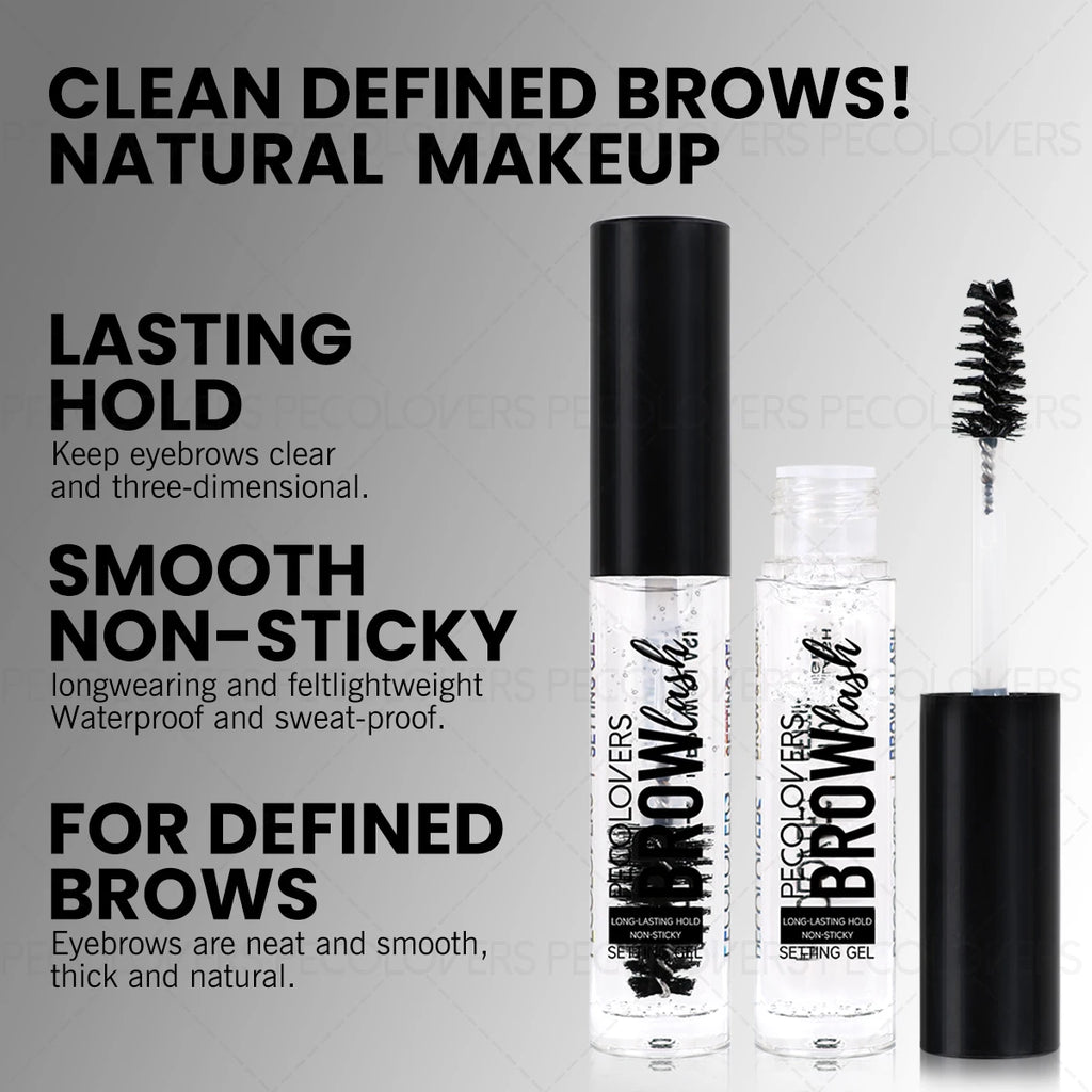 Long-lasting Waterproof Eyebrow Styling Soap, Transparen Eyebrow Gel with Brush, Natural Eyebrows Styles, Quick Onset and Drying Quake