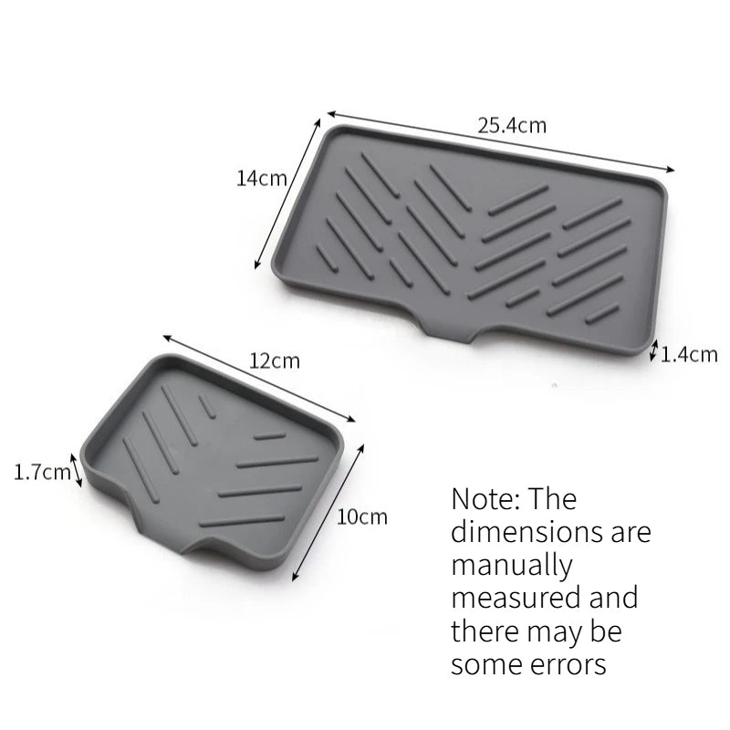Water Guiding Silicone Soap Tray Anti Slip Drain Soap Holder Durable Drainage Soap Dish Bathroom Accessory for Soap Storage Quake