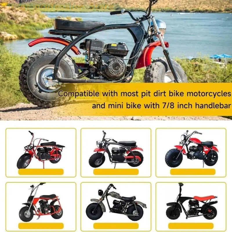 Upgraded Throttles Cable Assembly Combining Ergonomic Grip and Fast Engine Cutoff Suitable For 50 250CC Motorized Cycles H8WE Quake