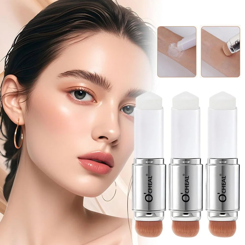Temperature Changing Foundation Stick Double-ended Eraser Foundation Stick Contour Concealer Highlight Powder Foundation Liquid Quake