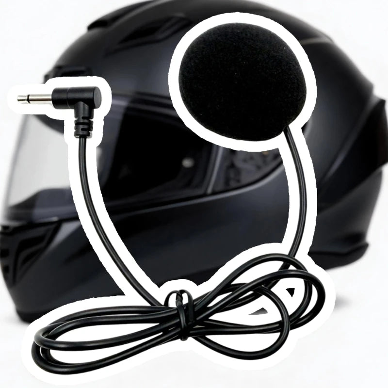 Helmet Single Speaker Earphone, 3.5mm 1m Cable, Ear Pocket Fit, Route Voice, Music and Call Sound for Road Use K1KF Quake