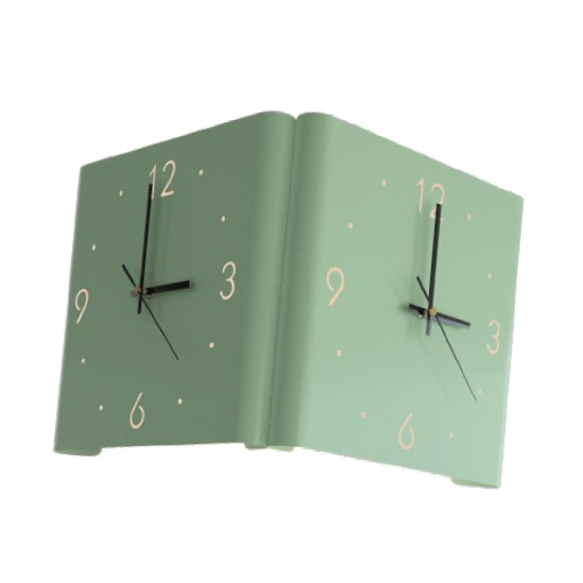 Modern Creative Wall Clock with Numeral Scale Silent Double Sided Clock Minimalist Metal Hanging for Bedroom Corridor Quake