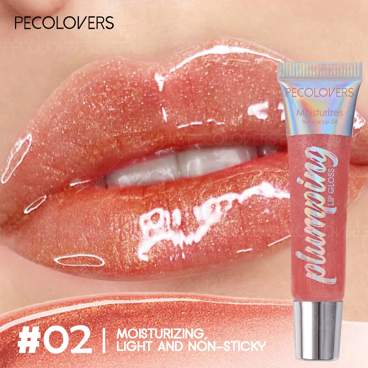 Moisturizing Lip Gloss with Shimmer, Nourishing Effect & Long-Lasting, Hydrating Liquid Lip Shine Oil, All Skin Types Compatible Quake 02