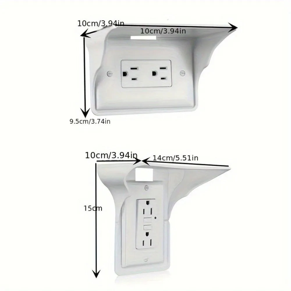 Plastic Living Rooms Racks & Holders Outlet Shelf Switch Rack Phone Charging Holder Barthroom Storage Quake