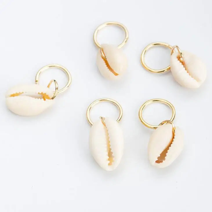 5/10 Pcs Hair Braids Leaves Beads Women Silver Gold Color Hip-hop Hair Rings Braid Bead Hair Headband Braiders Accessories Quake 5pcs 9
