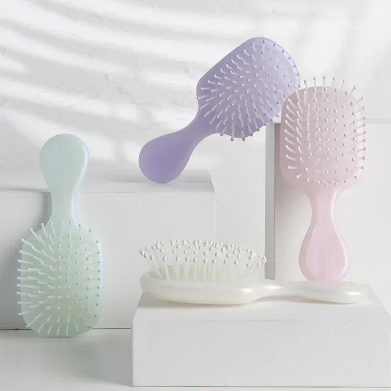 Air Cushion Hair Comb Children Travel Portable Anti-static Smooth Mini Hair Brush Candy Color Small Scalp Massage Hair Care Comb Quake