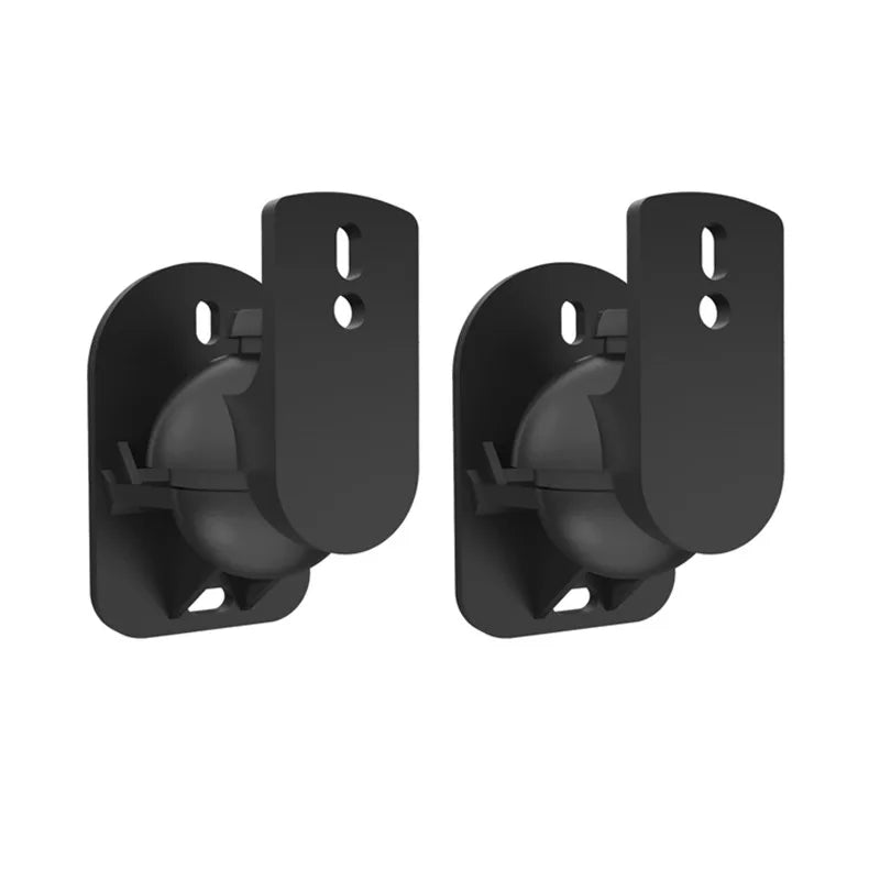 2pcs Adjustable Wall Mount Speaker Brackets,Swivel & Tilt for Sound Positioning for Home Theater,Bookshelf Systems,Boat Speakers Quake black