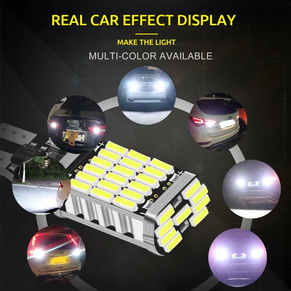 9V-16V DC12V car Error Free 921 912 T10 T15 W16W Led Reverse Light, 24Smd 3030 Led Bulb 1500 Lumens Extremly Bright Quake