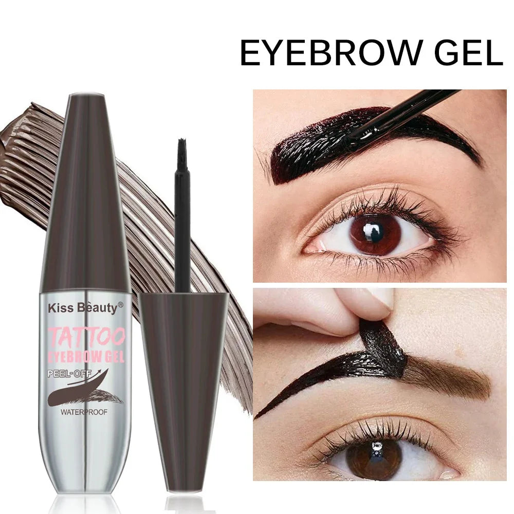 Bridal Wedding Eyebrow Tint Peel Off Gel Waterproof Long Lasting Natural Color Semi Permanent Makeup for Wedding Day Quake