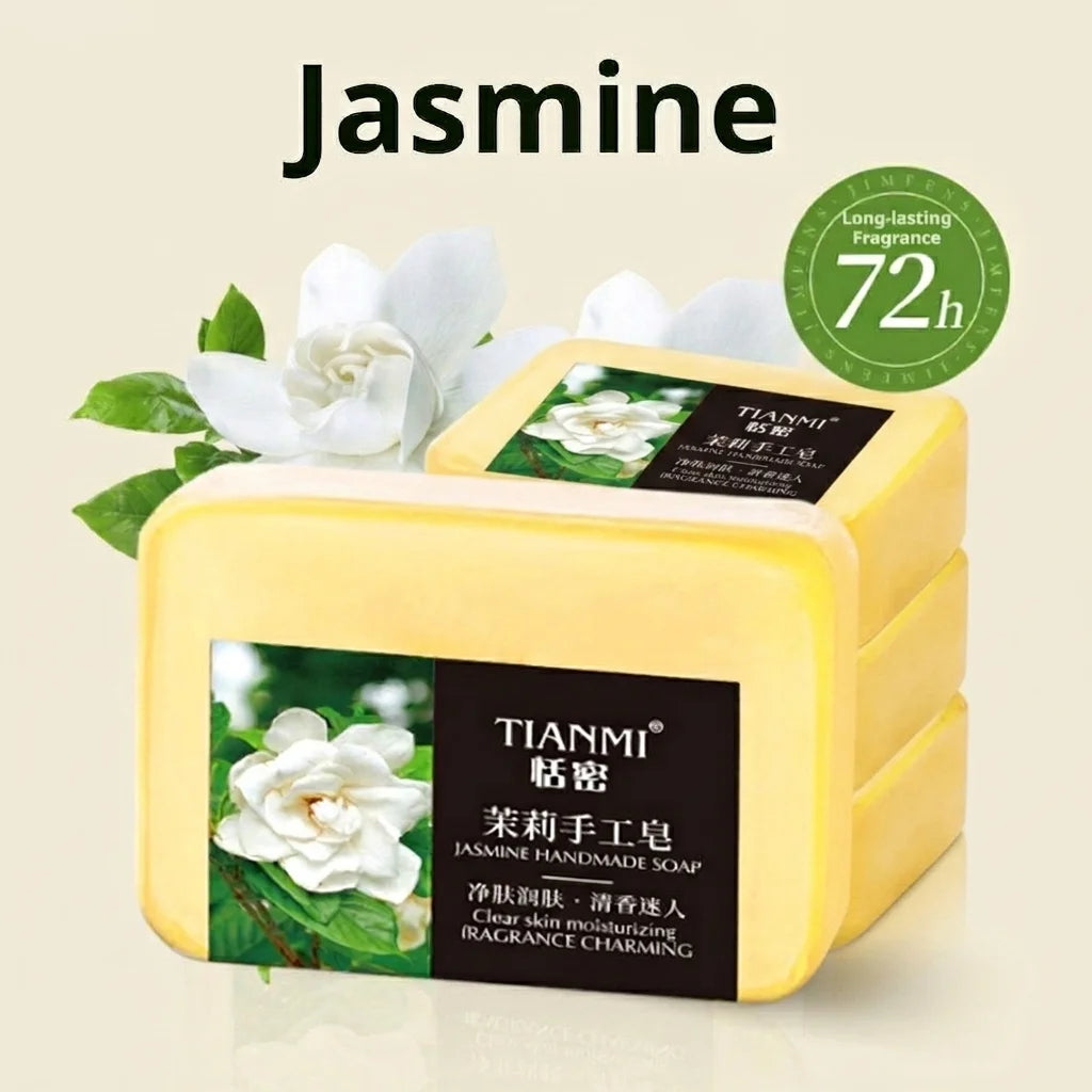 1/2/3/5PCS lemon handmade soap, moisturizing and cleaning, suitable for all skin types, can be used by both men and women, Quake