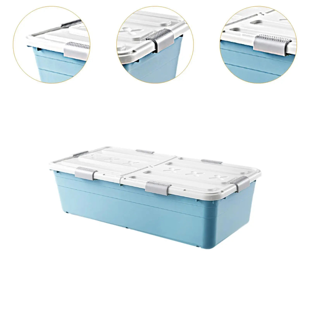 under Bed Storage Box Storage Bin with Lid Practical Kids Toy Storage Bin Container Closet Organizer for Study Room Dorm Home Quake
