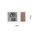 69HF Solar Powered Thermometers Mini High Accuracy Digital Temperature Humidity Measurement Meter Gauge Professional Quake Large -7 - 4.3cm-
