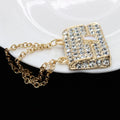 1Pc Metal Chain Handbag Pack Doll Bag Miniature Shopping Handbag For Clothes Dollhouse Miniature Kids Toy Quake Gold