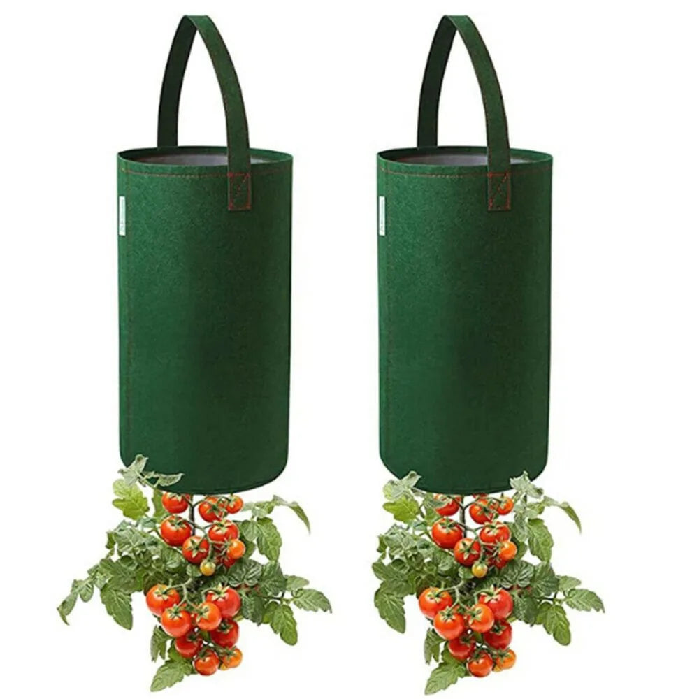 Plant Felt Hanging Tomato Grow Bag Plant Pot Upside Down Planter Multi-Function Quake