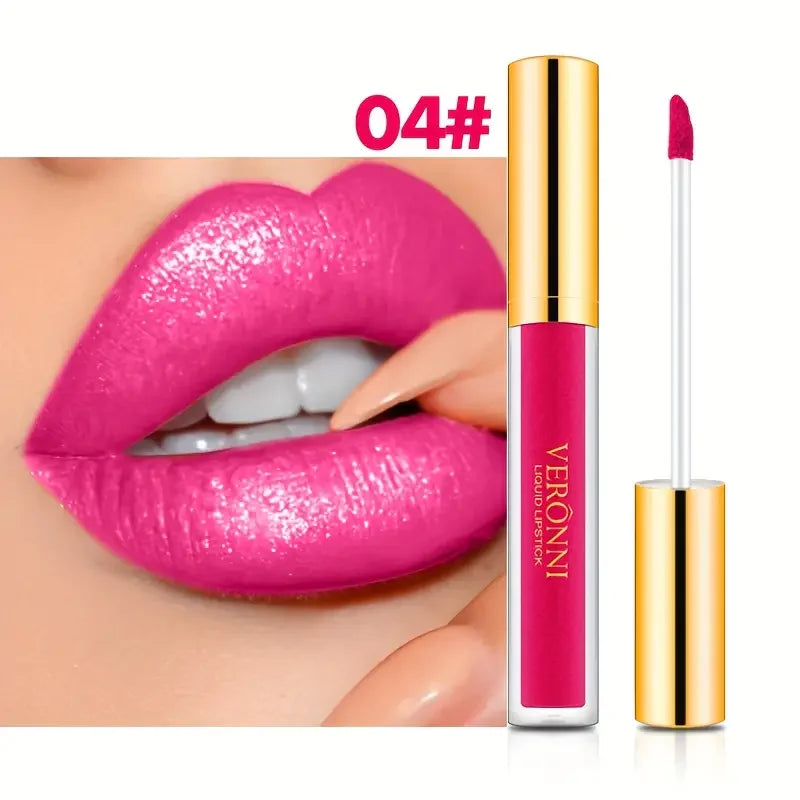 10 Colour Diamond Shimmer Lip Gloss Set,Glitter Shimmer Makeup Long Lasting lipsticks Makeup, Smudge Proof Lip Glaze Valentine's Quake 04