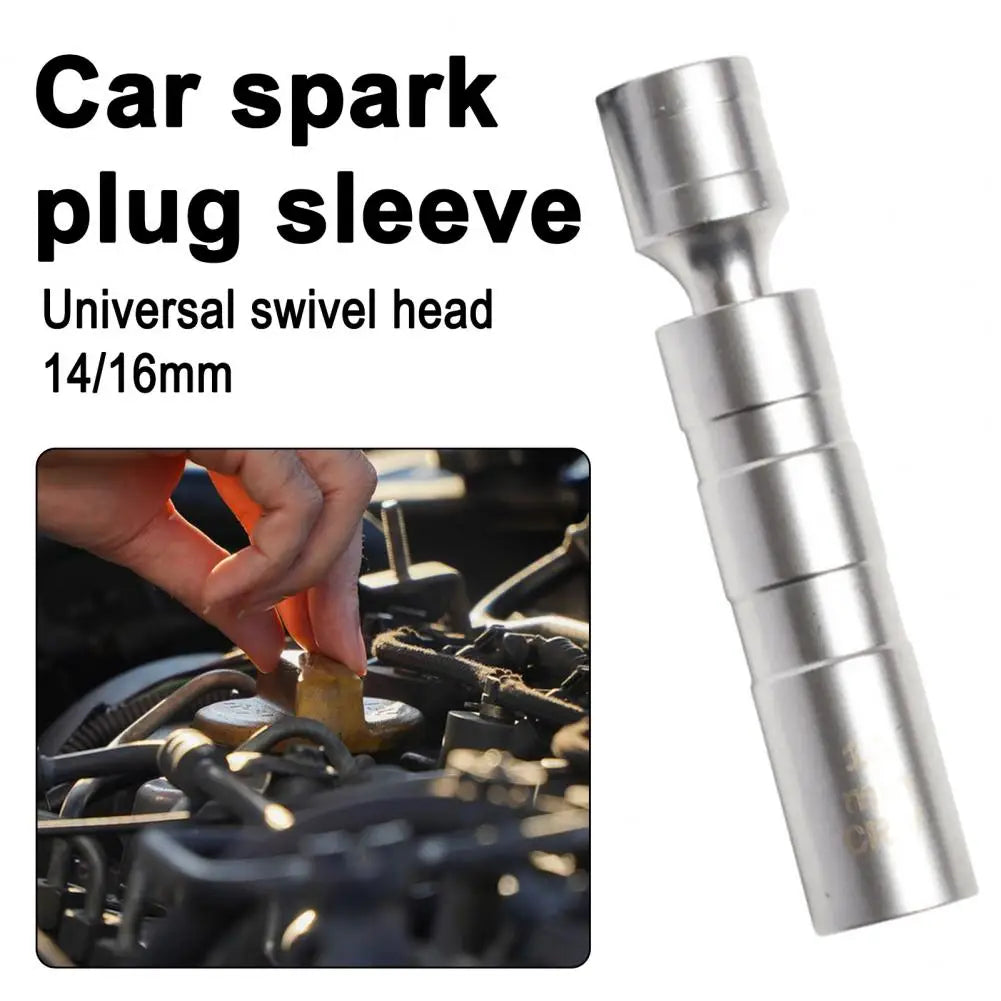 Narrow Space Spark Plugs Socket Universal Magnetic Spark Plug Sleeve Thin Wall Joint Removal Tool Automotive Repair for Spark Quake