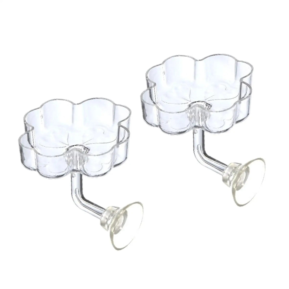 Transparent Acrylic Mini Shrimp Feeder Dish for Aquarium Fish Food Holder with Easy Clean Suction Support Quake