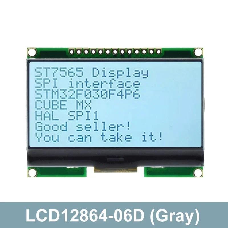 Lcd12864 12864-06D, 12864, LCD Module, COG, With Chinese Font, Dot Matrix Screen, SPI Interface Quake