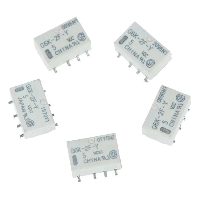 Component 5V G6K-2F-Y, Small Pin-Mount Control Part 5 Pack for Board Repair, Automation Equipment and Appliance K1KF Quake CN