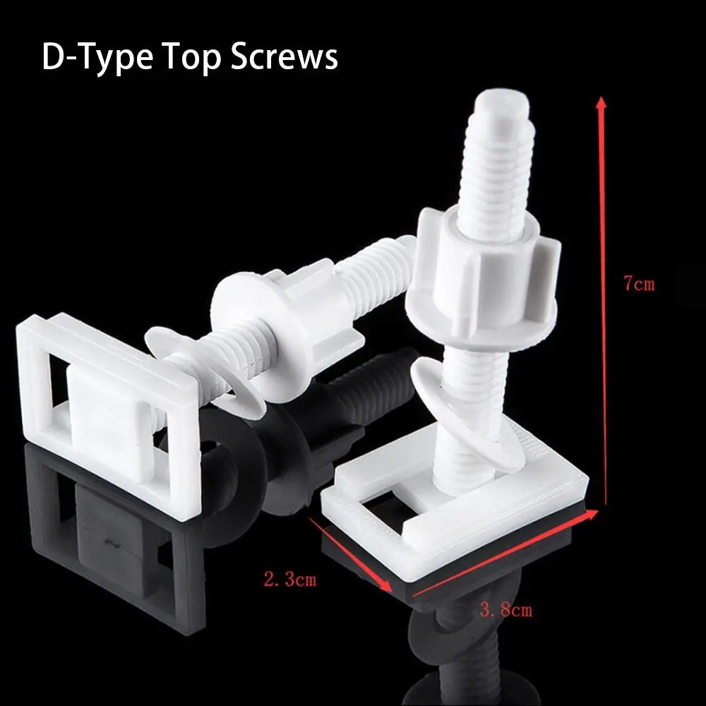 1Pair Seat Cover Plate Replacement Toilet Seat Repair Screws Bathroom Accessories Universal Lid Hinge Repair Bolts Seat Fittings Quake 04
