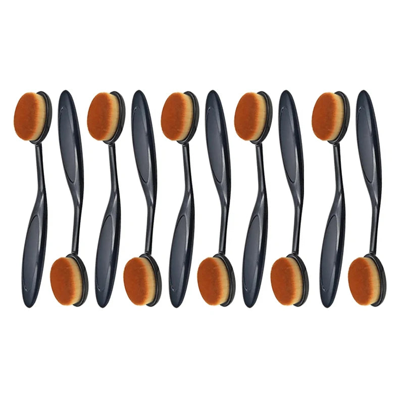 1/2/5/10PCS Large Foundation Brush Toothbrush Shape Makeup Make Up Tool Get Fast Even Application of Creams and Powders Cosmetic Quake 10PCS