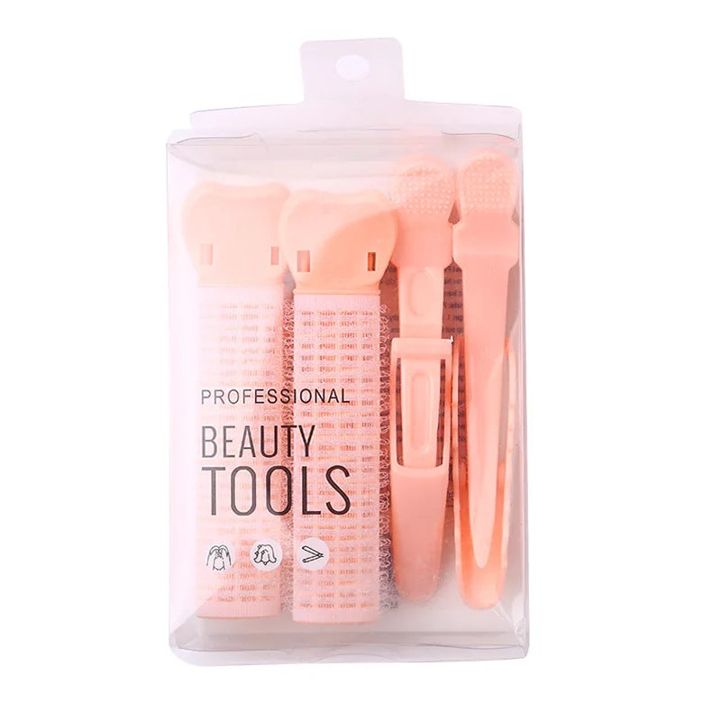 4pcs/set Korean Fluffy Hairpins Bangs Fixed Clips Curling Hairpin Hair Root Volumizing Clips Hairdressing Hair Style Accessories Quake