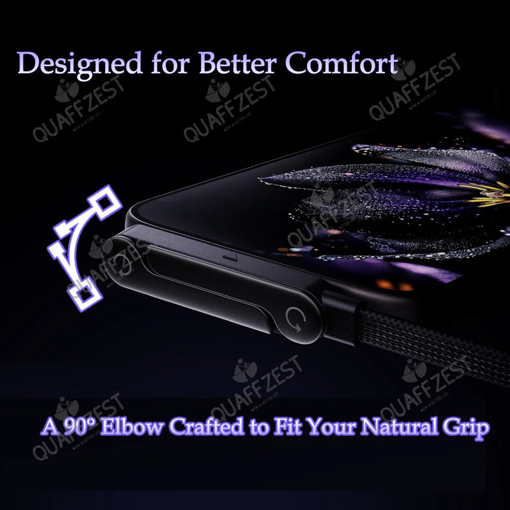 2-in-1 240W Fast Charging Foldable Phone Holder Data Cable Fast Charging Cable Phone Tablet Foldable Holder Quake