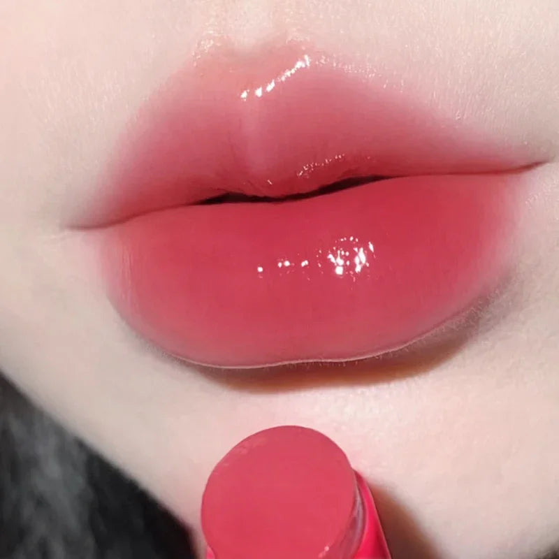 High Sweet Glitter Mouth Red Lip Glaze Natural Non Staining Glass Mirror Plain Clear Lip Gloss Quake 08