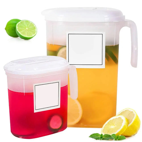 Large Capacity Plastic Fridge Jug Transparent 1.5L 2L Transparent Sealing Kettle with Handle with Filter Lid Juice Jug Kitchen Quake