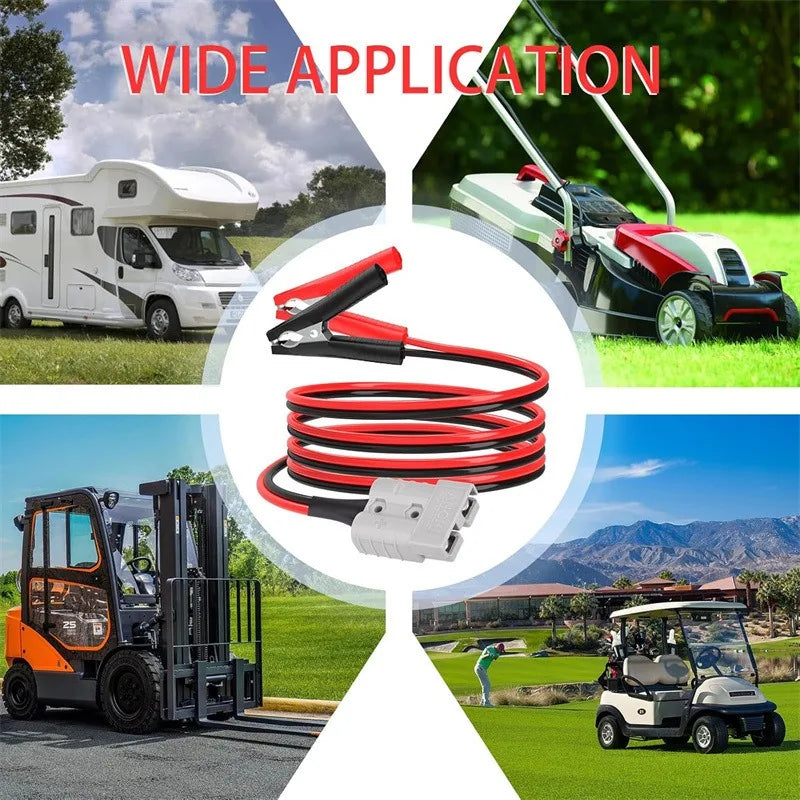 Quick Release Extension Cable 12AWG 50/80/120A High Current Multi Color Plug Alligator Clip Fast Adapter for Vehicle Forklift Quake