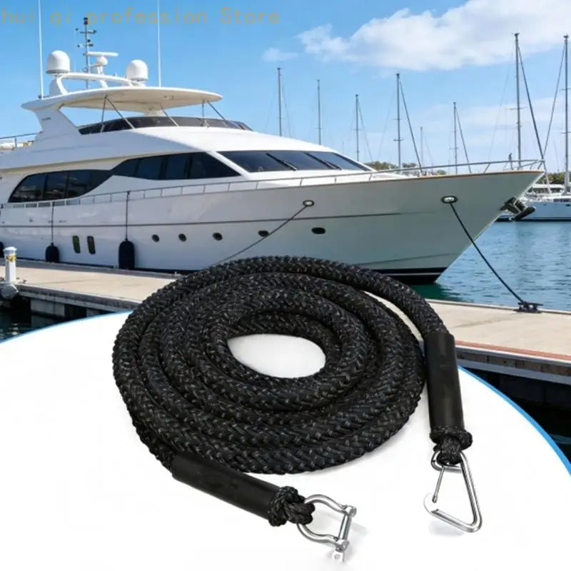 Near-Shore Mooring Rope with Beach Stake and Clip Ends Tie-Up Rope for Boats H8WE Quake