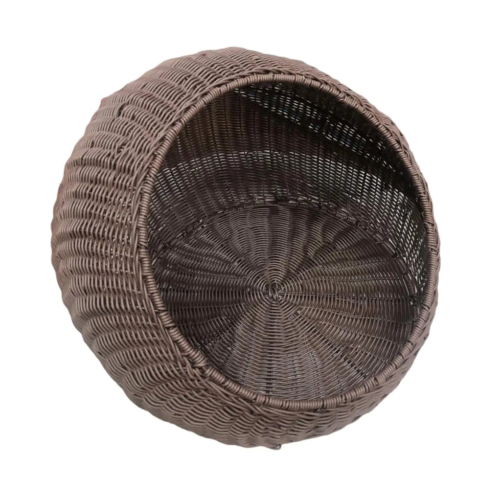 Cat Bed Basket Kitten Cave Sleeping Cat Hideaway Hut Kennel Cat Basket Pet Sleeping Bed for Pomeranian Puppy Cats Poodle Quake coffee