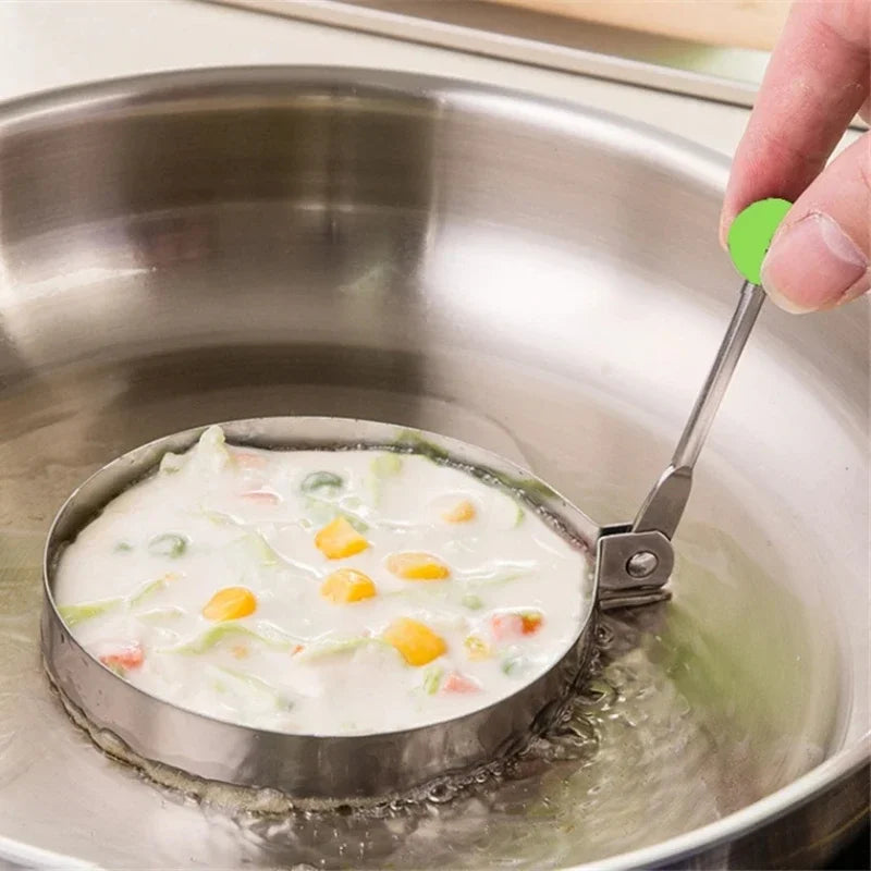 5 Styles Fried Egg Mold DIY Breakfast Pancake Shaper Stainless Steel Omelette Mould Frying Egg Cooking Tools Kitchen Accessories Quake