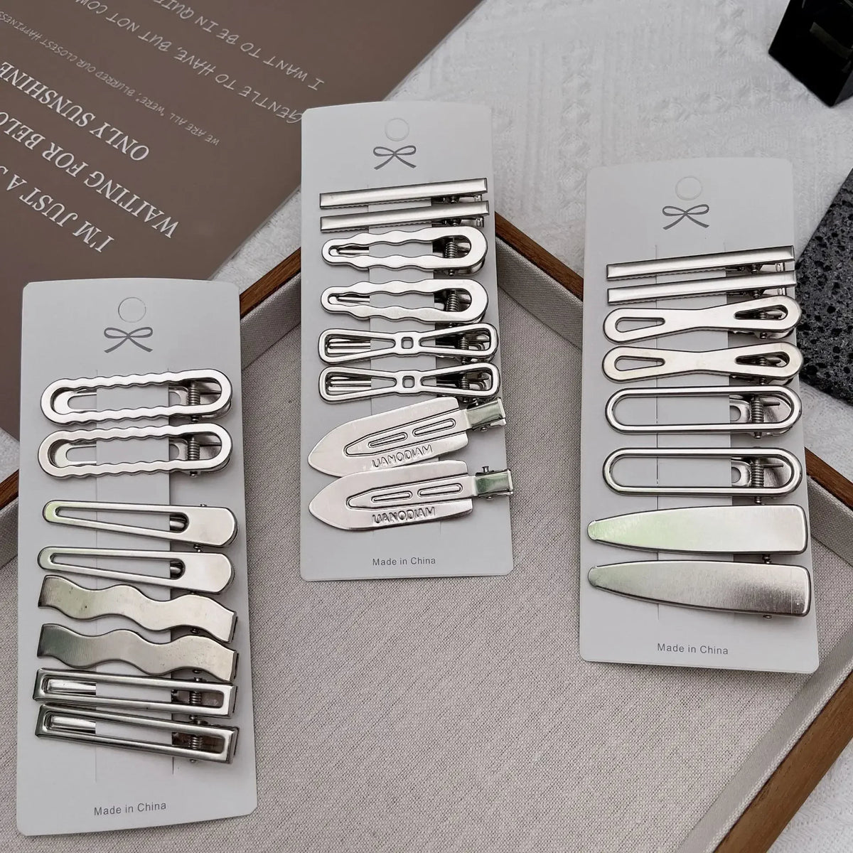 Sliver Metal Hair Clips Women Girls Y2K Duckbill Hairpin Personality Bangs Side Headwear Barrettes Hairclip Styling Accessories Quake
