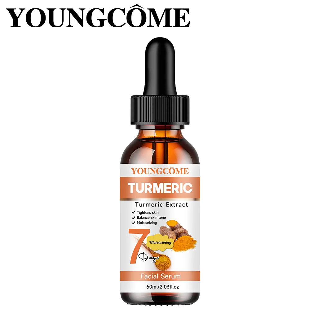 Turmeric Facial Essence Nourishing Brightening Fade Dark Spot Skin Care Firming Glowing Complexion Moisturizing Quake