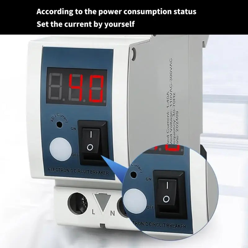 Adjustable Current Limiter 40A with LED Display & High Precisions Control Current Limiting Switches for Circuit Protections Quake Default Title