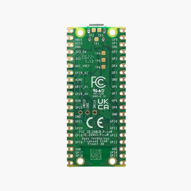Original Raspberry Pi Pico W with Wireless WiFi Development Board, Pico or Pico H with Pin Header, Support MicroPython/C++ Quake