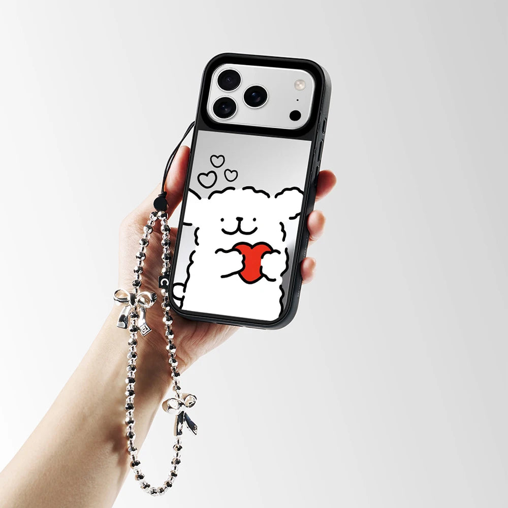 609077 Mirror Surface Magnetic Phone Case Cover for IPhone 13 14 15 16 17 18 Pro Max Case Quake