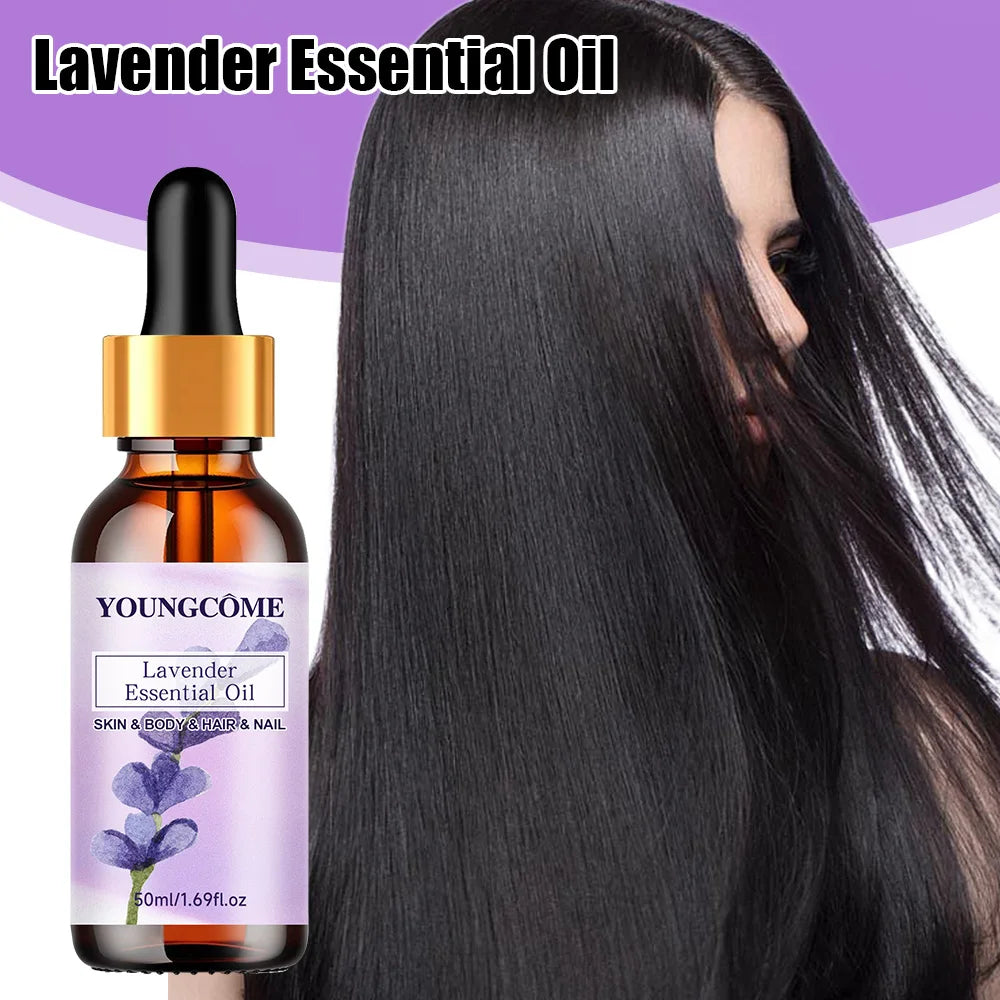 Pure natural lavender essential oil, hair moisturizer, suitable for hair, face and body,suitable for all skin types hair types Quake