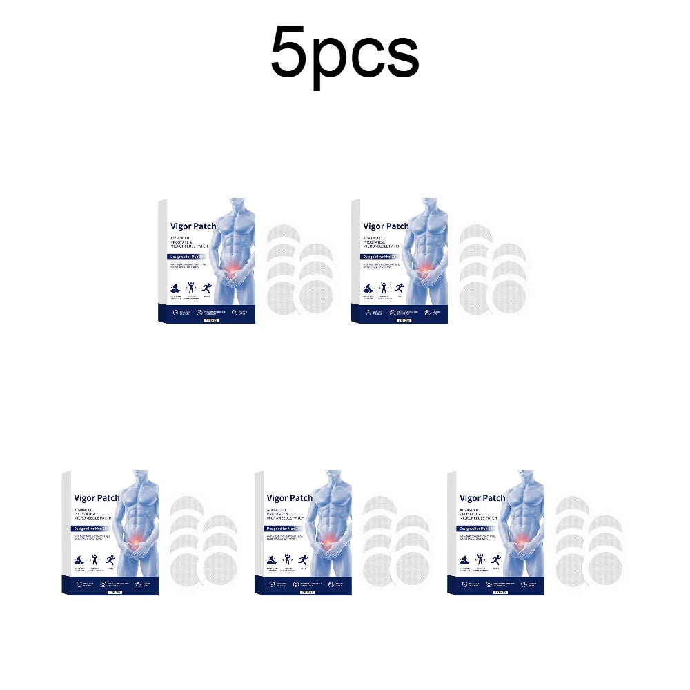 Herbal Microneedle Patch for Men Daily Wellness Body Care Patch Gentle Moisturizing Breathable Skin Friendly Quake 5pcs