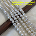 Natural Freshwater Pearl White Nearround Pearl 8-9mm For Jewelry Making DIY Earrings Bracelets Necklaces Accessory Quake 8-9mm