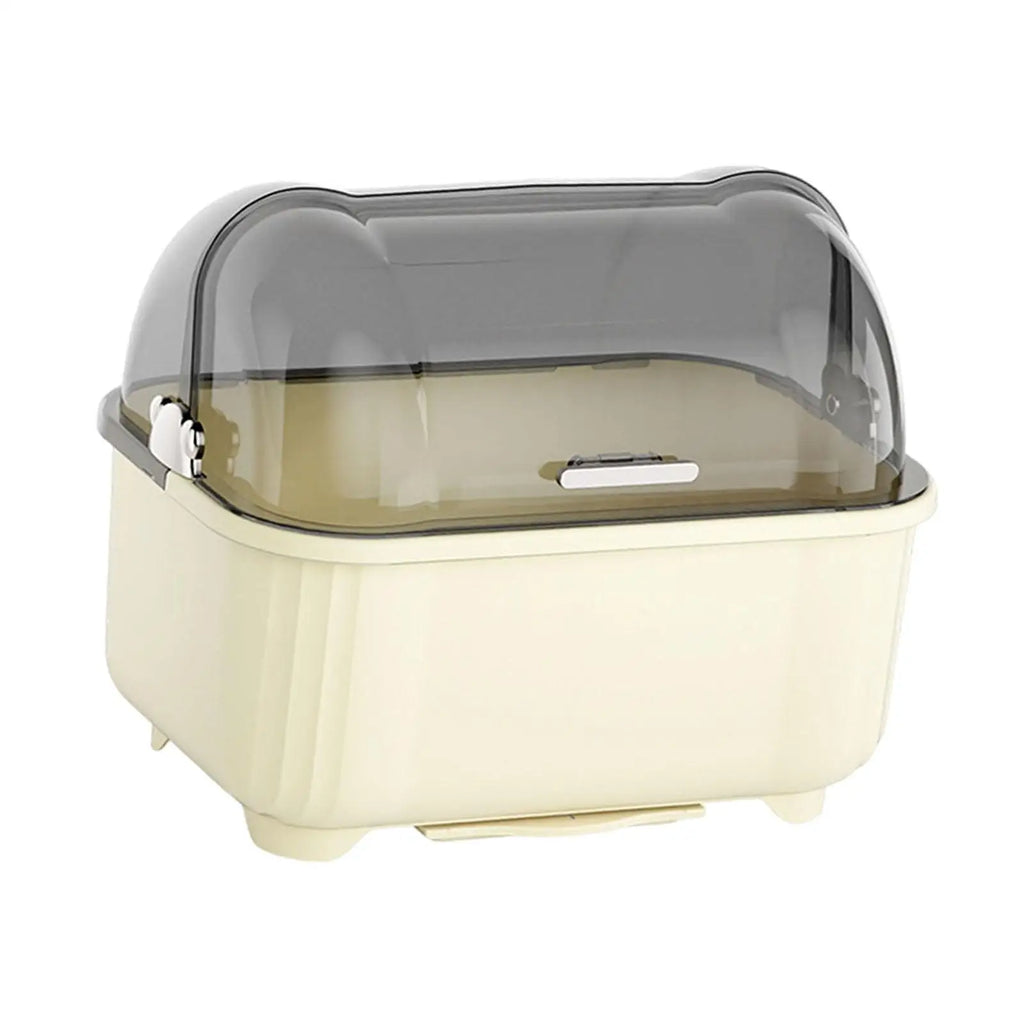 Household Nursing Bottle Holder Drain Board Large Dish Drying Rack with Lid for Kitchen Tableware Storage Solution Quake
