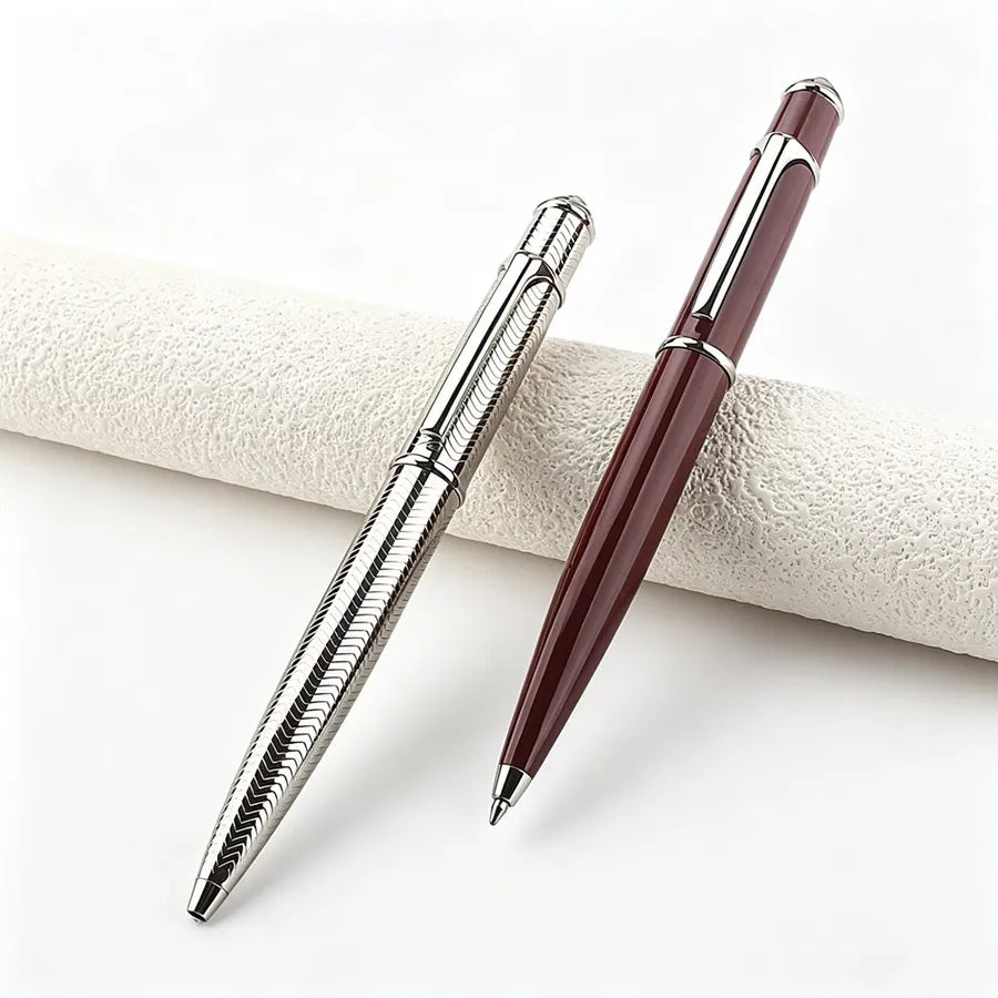 Retractable Metal Ballpoint Pen, Luxury Business Signature Pen, Smooth Writing Office Stationery,Ideal for School, Office, Quake