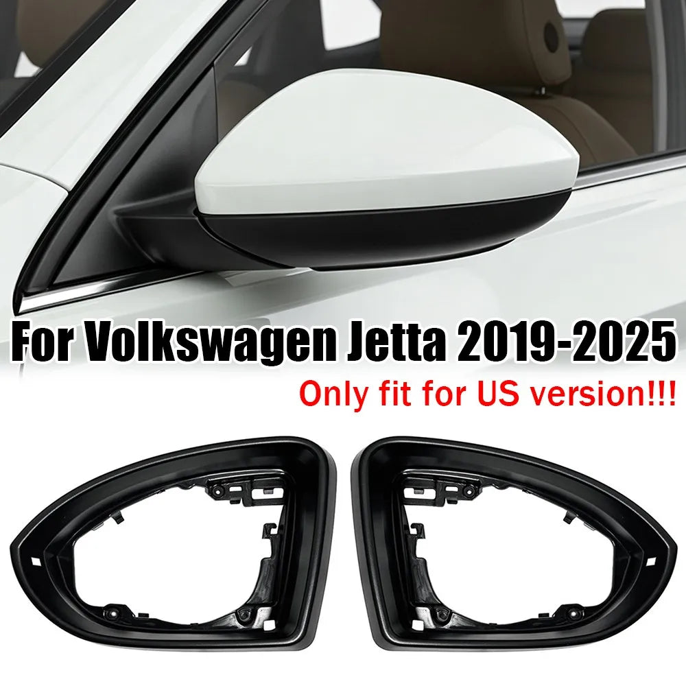 For VW Jetta 2019-2025 1x Left Right Side Rearview Door Mirror Housing Frame Bezel Trim Ring 17A857601 17A857602 Car Accessories Quake