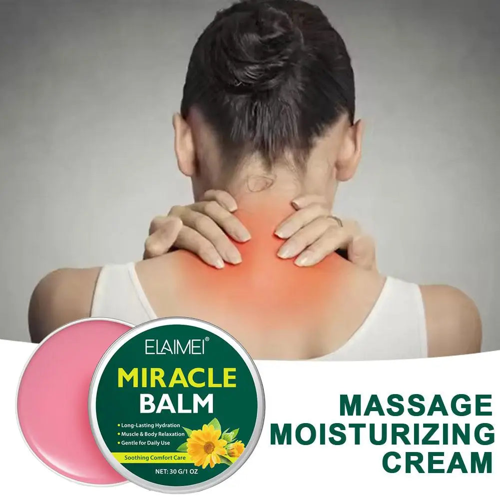 Massage Moisturizing Body Balm Compact Deep Hydrating Soothing Non Greasy Fast Absorption Whole Body Daily Skin Care Quake